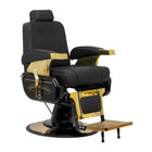 HAIR SYSTEM barberio kėdė MT-91 Gold Black, juoda