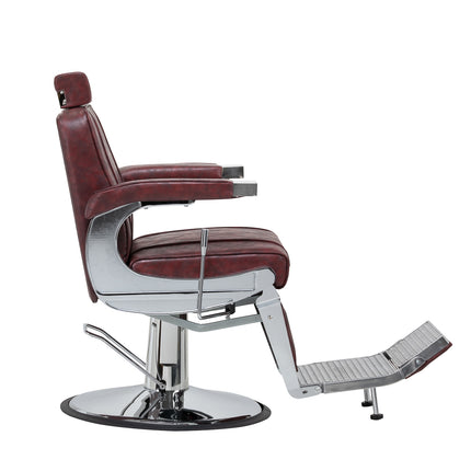 HAIR SYSTEM barberio kėdė BM88066, bordo