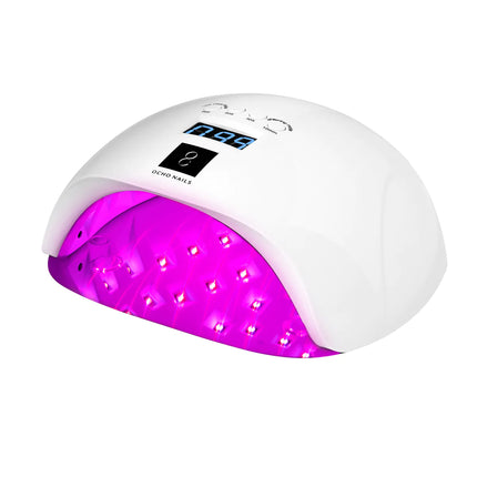 Nagų lempa LED/UV OCHO NAILS X13 Plus su veidrodiniu dugnu 65W, balta