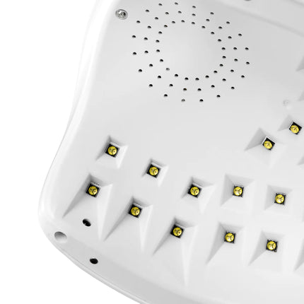 Nagų lempa LED/UV OCHO NAILS X13 Plus su veidrodiniu dugnu 65W, balta