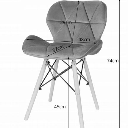 Stalo komplektas ADRIA 120x80, juodas + 4 LAGO kėdės, žalios