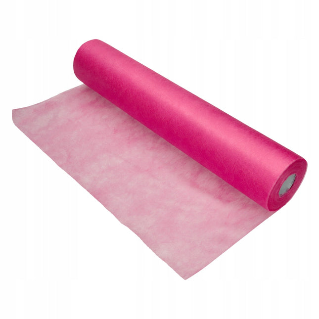 Silk PINK vienkartinė neaustinė paklodė-flizelinas 60cm x 50m, rožinis