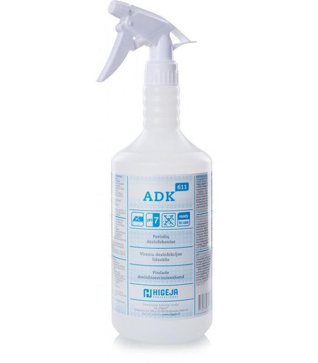 ADK-611 paviršių dezinfekantas, 1L - Beauty Kit