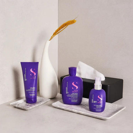 ALFAPARF SEMI DI LINO BLONDE violetinis kondicionierius šviesiems plaukams ANTI-YELLOW, 200 ml - Beauty Kit