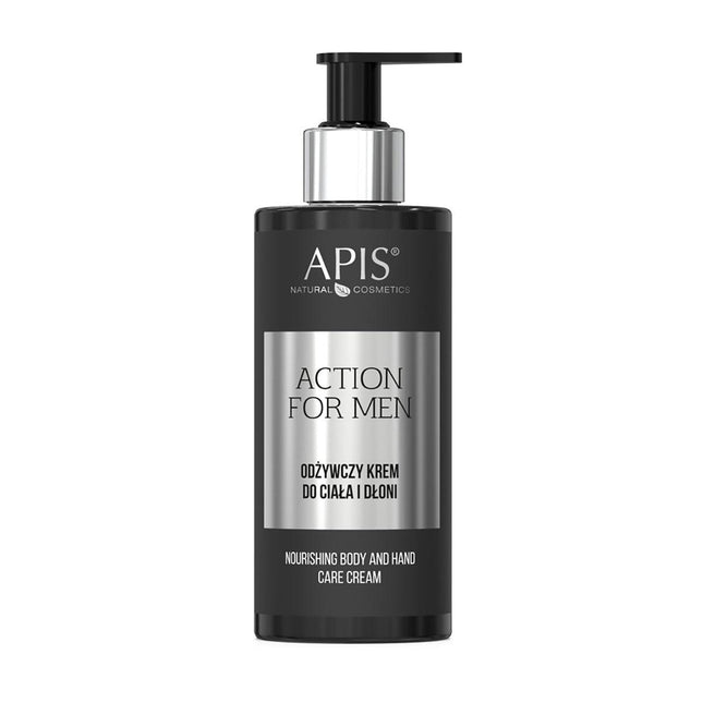 APIS ACTION FOR MEN maitinamasis kūno ir rankų kremas, 300 ml - Beauty Kit