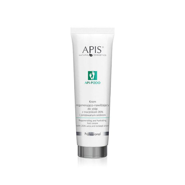 APIS API-PODO regeneruojantis ir drėkinantis pėdų kremas su 20% šlapalo ir jonizuotu sidabru, 100 ml - Beauty Kit