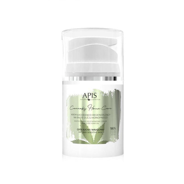 APIS CANNABIS raminantis ir regeneruojantis kremas kanapių aliejaus pagrindu, 50 ml - Beauty Kit