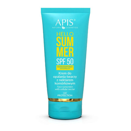 APIS HELLO SUMMER veido kremas nuo saulės SPF50, 50 ml - Beauty Kit