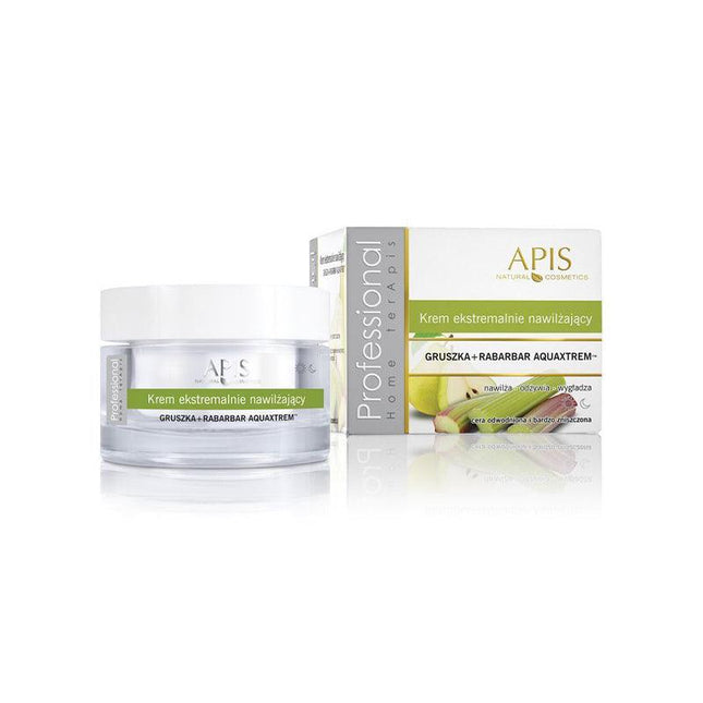 APIS HYDRO EVOLUTION itin drėkinantis kremas su kriaušėmis ir rabarbarais AQUAXTREM™, 50 ml - Beauty Kit