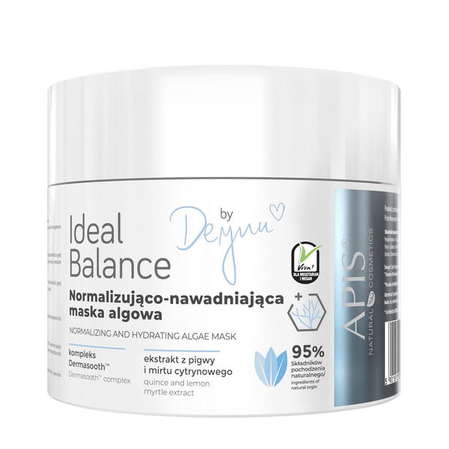 APIS IDEAL BALANCE normalizuojanti ir drėkinanti alginatinė dumblių kaukė, 100 g - Beauty Kit