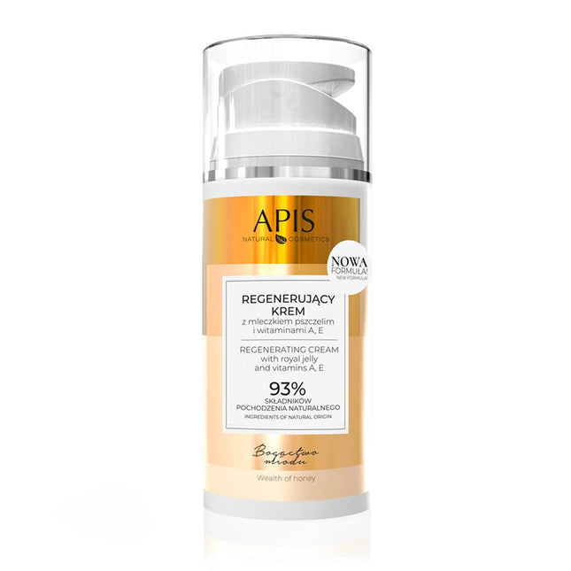 APIS NECTAR regeneruojantis kremas su bičių pieneliu ir vitaminais A, E 100 ml - Beauty Kit