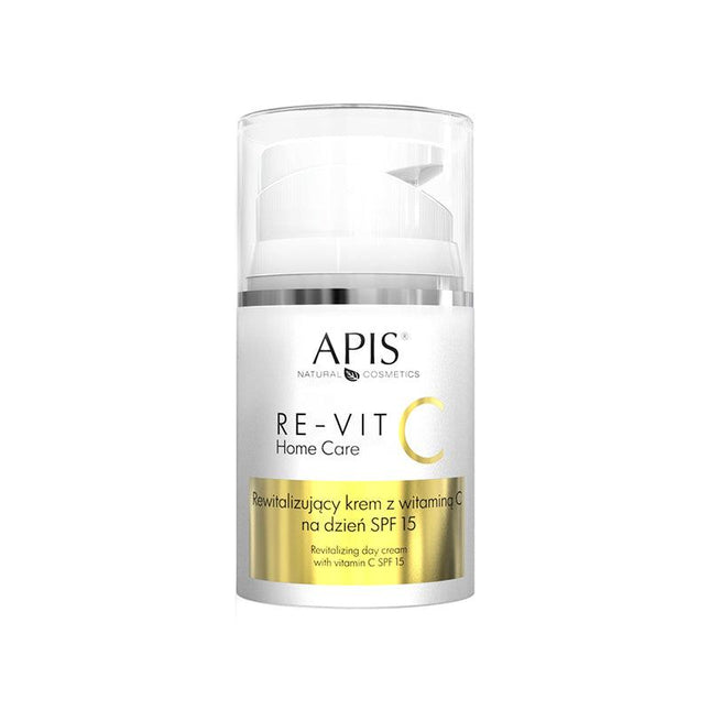 APIS RE-VIT C revitalizuojantis dieninis kremas su vitaminu C SPF 15, 50 ml - Beauty Kit