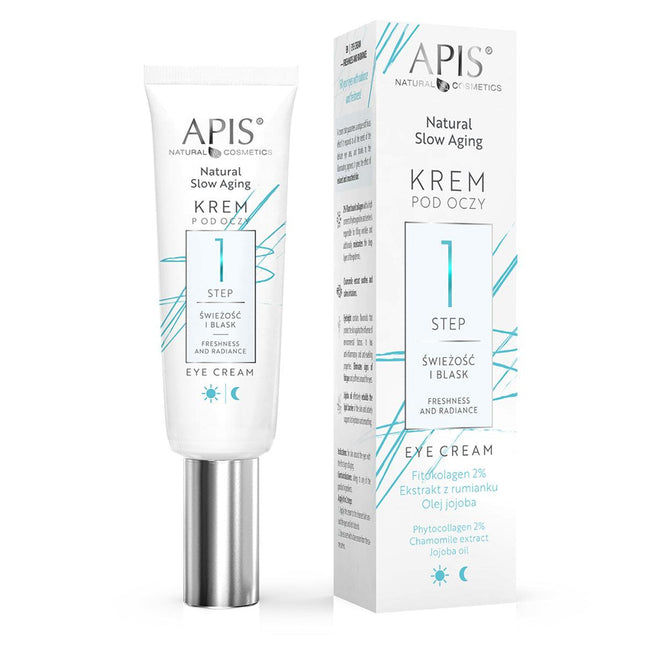 APIS SLOW AGING stangrinantis paakių kremas STEP 1, 15 ml - Beauty Kit