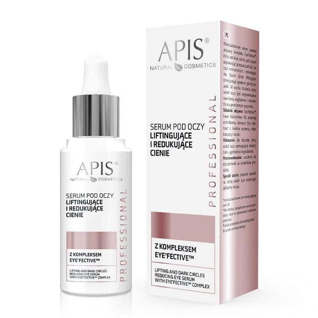 APIS stangrinantis ir šviesinantis tamsius ratilus paakių serumas, 30 ml - Beauty Kit