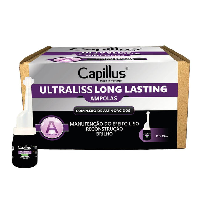 CAPILLUS ULTRALISS FORTE ampulės su aminorūgštimis ir keratinu, 10 ml x 12 - Beauty Kit