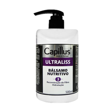 CAPILLUS ULTRALISS FORTE atstatantis balzamas plaukams 3 žingsnis, 500 ml - Beauty Kit