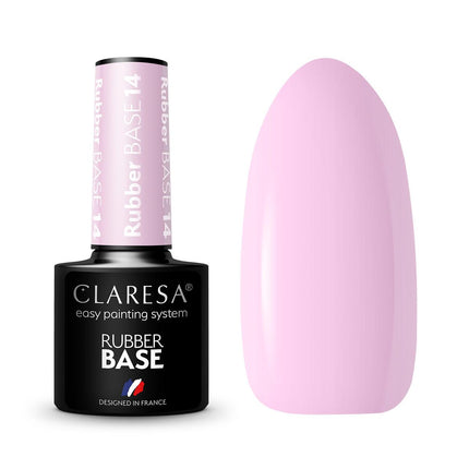 CLARESA gelinio lako kaučiukinė bazė RUBBER BASE 14, 5g - Beauty Kit