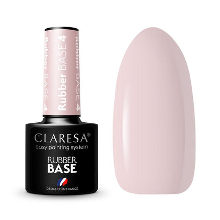 CLARESA gelinio lako kaučiukinė bazė RUBBER BASE 4, 5g - Beauty Kit