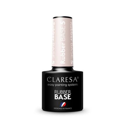 CLARESA gelinio lako kaučiukinė bazė RUBBER BASE 5, 5g - Beauty Kit