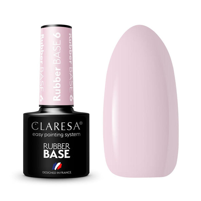 CLARESA gelinio lako kaučiukinė bazė RUBBER BASE 6, 5g - Beauty Kit