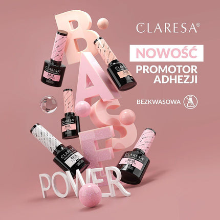 CLARESA gelinio nagų lako bazė BASE POWER 01, 5g - Beauty Kit