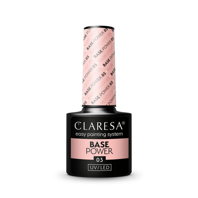 CLARESA gelinio nagų lako bazė BASE POWER 03, 5g - Beauty Kit