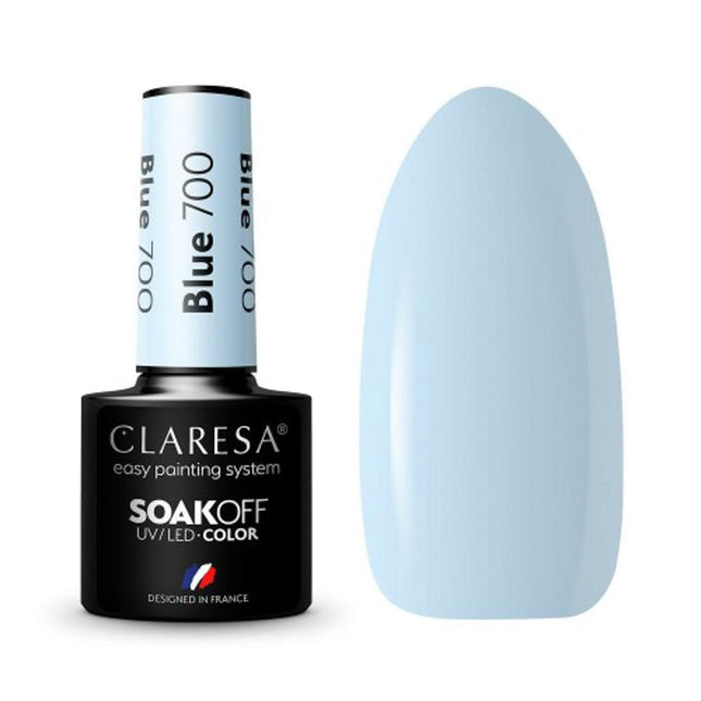 CLARESA hibridinis nagų lakas BLUE 700, 5g - Beauty Kit