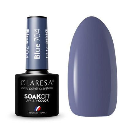 CLARESA hibridinis nagų lakas BLUE 704, 5g - Beauty Kit