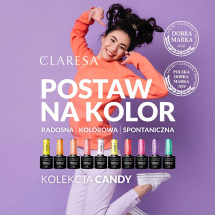 CLARESA Hibridinis nagų lakas CANDY 1 - Beauty Kit