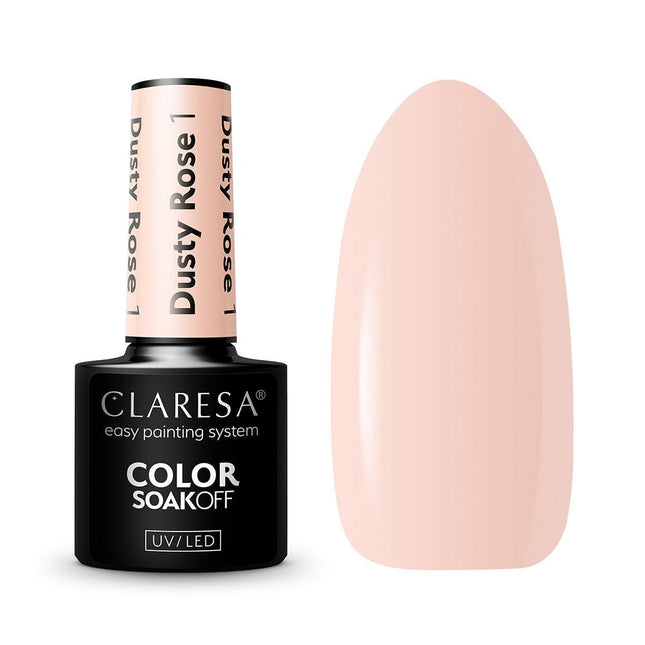 CLARESA Hibridinis nagų lakas DUSTY ROSE 1, 5g - Beauty Kit