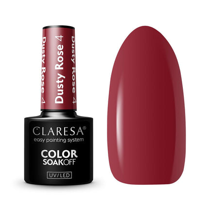 CLARESA Hibridinis nagų lakas DUSTY ROSE 4, 5g - Beauty Kit