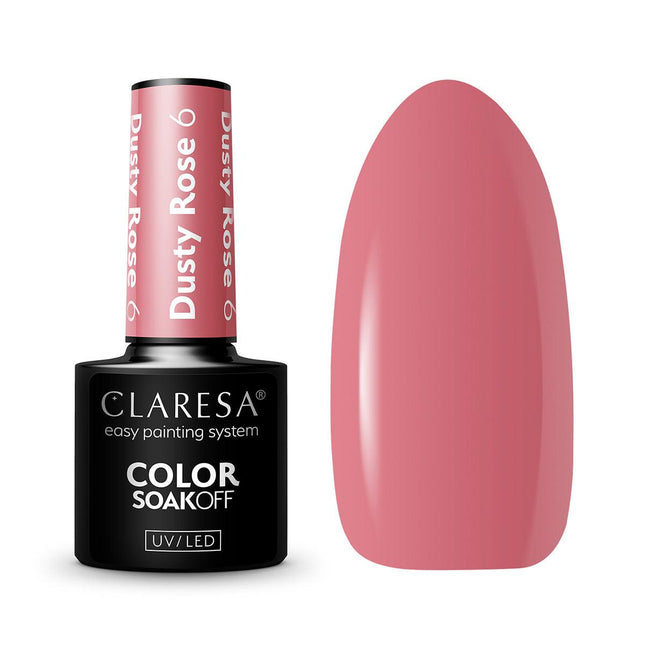 CLARESA Hibridinis nagų lakas DUSTY ROSE 6, 5g - Beauty Kit