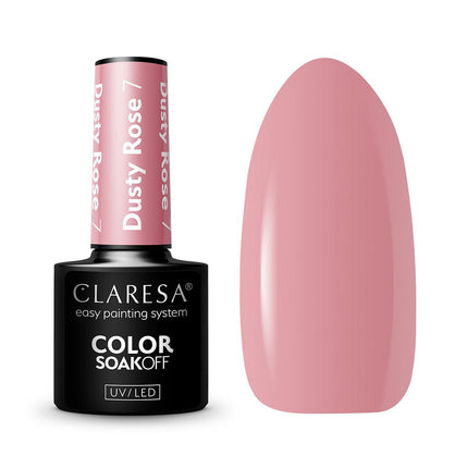 CLARESA Hibridinis nagų lakas DUSTY ROSE 7, 5g - Beauty Kit