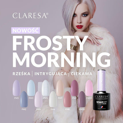 CLARESA hibridinis nagų lakas Frosty Morning 1, 5g - Beauty Kit