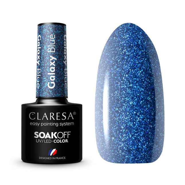 CLARESA Hibridinis nagų lakas Galaxy Blue, 5g - Beauty Kit