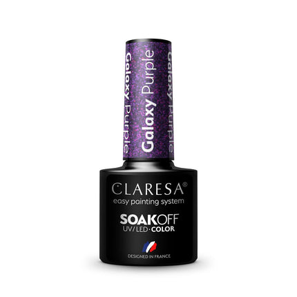 CLARESA Hibridinis nagų lakas Galaxy Purple, 5g - Beauty Kit