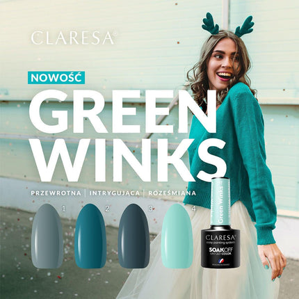 CLARESA hibridinis lakas GREEN WINKS 1, 5g - Beauty Kit