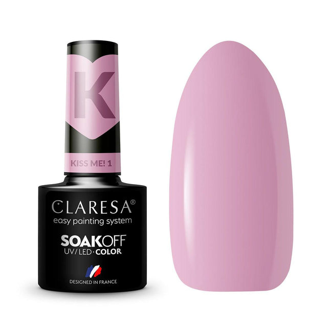 CLARESA hibridinis lakas Kiss Me! 1, 5g - Beauty Kit