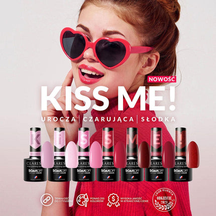 CLARESA hibridinis nagų lakas Kiss Me! 2, 5g - Beauty Kit