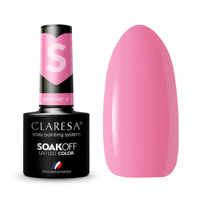 CLARESA hibridinis lakas Kiss Me! 3, 5g - Beauty Kit