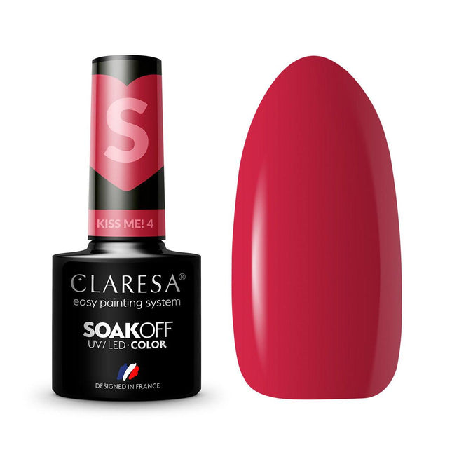 CLARESA hibridinis lakas Kiss Me! 4, 5g - Beauty Kit