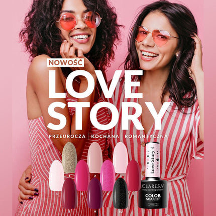 CLARESA hibridinis nagų lakas LOVE STORY 10, 5g - Beauty Kit