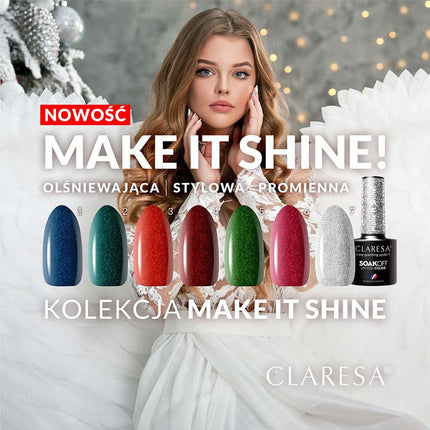 CLARESA Make It Shine hibridinis nagų lakas! 5-5 g - Beauty Kit