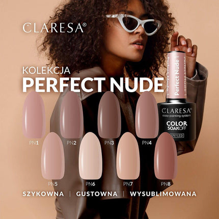 CLARESA hibridinis nagų lakas PERFECT NUDE 1, 5g - Beauty Kit