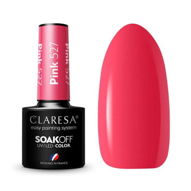 CLARESA Hibridinis nagų lakas PINK 527, 5g - Beauty Kit