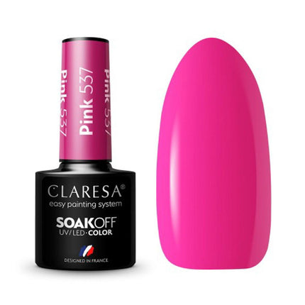 CLARESA Hibridinis nagų lakas PINK 537, 5g - Beauty Kit