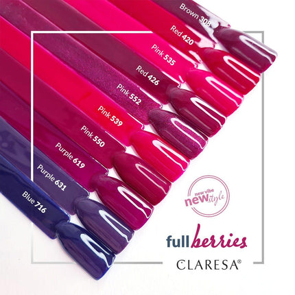 CLARESA Hibridinis lakas PURPLE 619, 5g - Beauty Kit