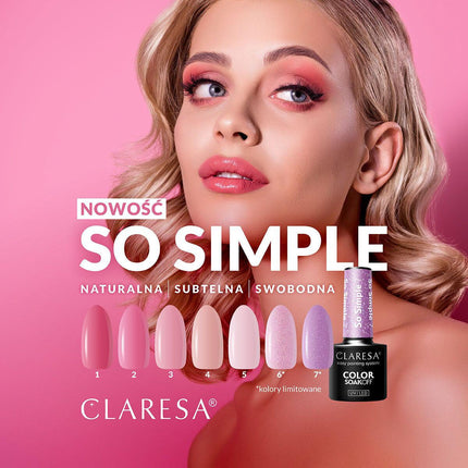 CLARESA hibridinis lakas So simple 5, 5g - Beauty Kit