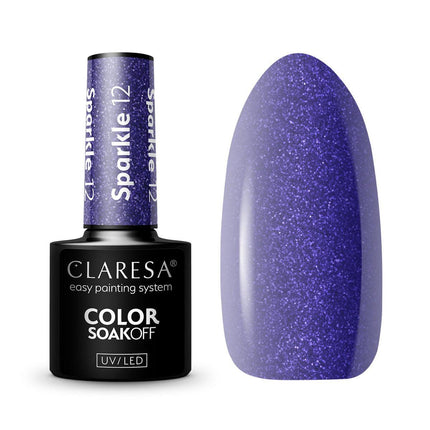 CLARESA Hibridinis nagų lakas SPARKLE 12, 5g - Beauty Kit