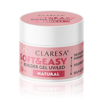 CLARESA nagų gelis Soft & Easy Natural, 12g - Beauty Kit